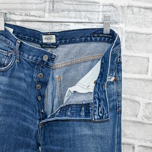 Citizens of Humanity Liya High Rise Classic Fit Jeans Fade out blue size 28 - Picture 2 of 12